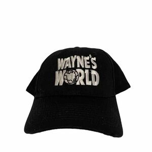 NEW Vintage WAYNE’S WORLD Movie Black & White Adjustable Hat Embroidered